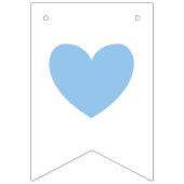 ウェルカム男の赤ちゃんブルーエレファントシャワースプリンクル バンティングフラッグ (第1の旗)