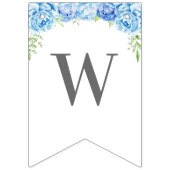 ウェルカム男の赤ちゃんブルーエレファントシャワースプリンクル バンティングフラッグ (第3の旗)