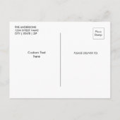 ウェルカム男の赤ちゃん誕生発表ブルースター 案内ポストカード (裏面)