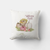 ウェルカム秋カボチャ花 クッション (正面)