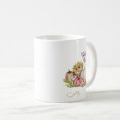 ウェルカム秋カボチャ花 コーヒーマグカップ (正面右)