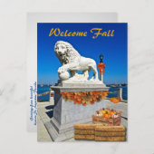 ウェルカム秋コースタルセントオーガスティンフロリダ ポストカード (正面/裏面)