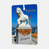 ウェルカム秋コースタルセントオーガスティンフロリダ メタルオーナメント (正面左)