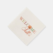 ウェルカム秋パンプキン スタンダードカクテルナプキン (角)