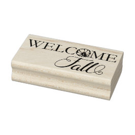 ウェルカム秋パンプキン ラバースタンプ