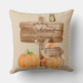 ウェルカム秋ホームデコール クッション (裏面)