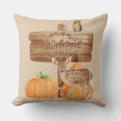ウェルカム秋ホームデコール クッション (正面)