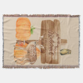 ウェルカム秋ホームデコール スローブランケット (正面)