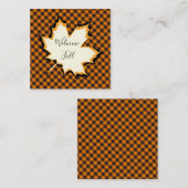 ウェルカム秋リーフ ノートカード (正面/裏面)