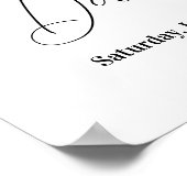 ウェルカム結婚のポスターサインEucalyptus離れミントー ポスター (角)