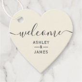 ウェルカム結婚のラベルと結婚ウェルカムバッグギフトラベル フェイバータグ (正面)