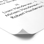 ウェルカム結婚の座席表 ポスター (角)