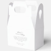 ウェルカム結婚ウィークエンドホテルトラベルギフトボックス フェイバーボックス (見開き)