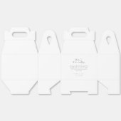 ウェルカム結婚ウィークエンドホテルトラベルギフトボックス フェイバーボックス (見開き)