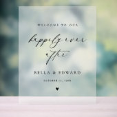 ウェルカム結婚披露宴サイン アクリルサイン (ニュートラル)