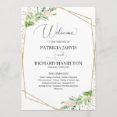 ウェルカム結婚・セレモニー・プログエレガントラム プログラム (正面)