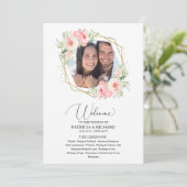 ウェルカム結婚・セレモニー・プログラム赤面フローラ プログラム (スタンド正面)