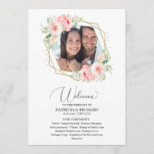 ウェルカム結婚・セレモニー・プログラム赤面フローラ プログラム (正面)