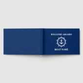 ウェルカム航海のいかりヘルムボート名 ゲストブック (全面)