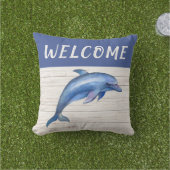 ウェルカム航海のブルーホエールロープアウトドア枕 アウトドアクッション (芝生)