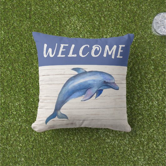 ウェルカム航海のブルーホエールロープアウトドア枕 アウトドアクッション (芝生)