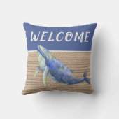 ウェルカム航海のブルーホエールロープ アウトドアクッション (裏面)