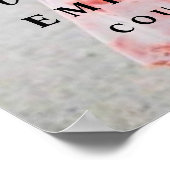 ウェルカム カップルシャワーの写真 デジタルまたはポスター ポスター (角)