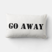 ウェルカム/ゴー遠くにルンバー装飾用クッション ランバークッション (裏面)