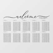 ウェルカム テーブル番号 チャート ウィンドウサイン (シート)