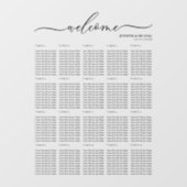 ウェルカム テーブル番号 チャート 20 ウィンドウサイン (シート)