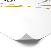 ウェルカム ブライダルシャワー グリーン ゴールド ウェディング サイン (角)