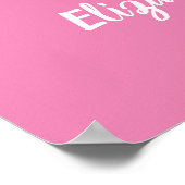 ウェルカム ブライダル シャワー サイン ピンク ラブ (角)