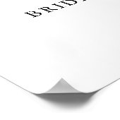 ウェルカム ブライダル シャワー ティーパーティー パープル ウォーターカラー ポスター (角)