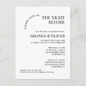 ウェルカム・リハ結婚ーサル・ディナー前の夜 ポストカード (正面)