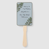 ウェルカム&結婚サンキューゲストエレガントリーフ ハンドファン (正面)