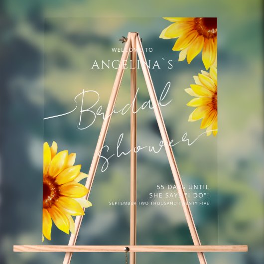 ウェルカム 結婚前お茶会 アクリル看板 アクリルサイン (ニュートラル)