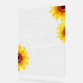 ウェルカム 結婚前お茶会 アクリル看板 アクリルサイン (傾斜)