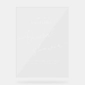 ウェルカム 結婚前お茶会 アクリル看板 アクリルサイン (正面)