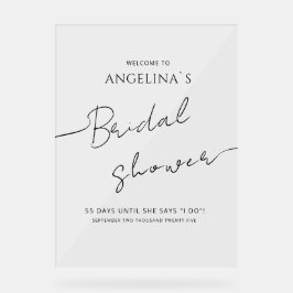 ウェルカム 結婚前お茶会 アクリル看板 アクリルサイン