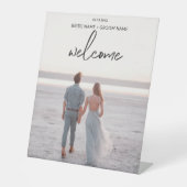 ウェルカ結婚ム・バーティカル 台座サイン (正面)