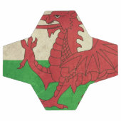 ウェルグランジシュ・ドラゴン国旗のイラストレーション サッカーボール (フラット)