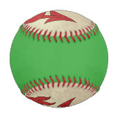 ウェルグランジシュ・ドラゴン国旗のイラストレーション 野球ボール (裏面)