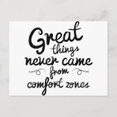 ウェルコダの良い事は決して来心地よいゾーンから ポストカード (正面)