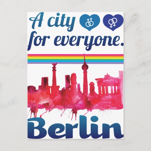 ウェルコダベルリンfor Everyone Loving City ポストカード (正面)