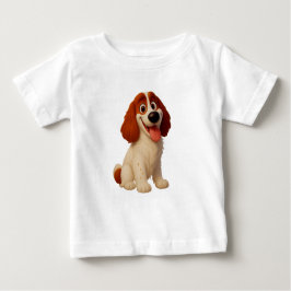 ウェルシュおもしろいスリンガースパニエル犬Tシャツ ベビーTシャツ