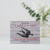 ウェルシュことわざオブ勇気付けられる ポストカード (スタンド正面)