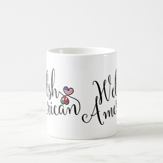 ウェルシュアメリカン絡み合いハートマグ コーヒーマグカップ (中央)