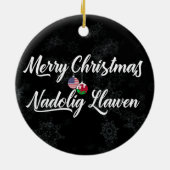 ウェルシュアメリカン・バイリンガル・ホリデー・デコレーション セラミックオーナメント (裏面)