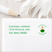 ウェルシュエンジェルクリスマスパーソナライズされた国旗 ラベル (インサイチュ)