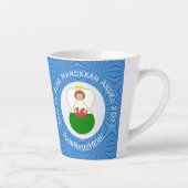 ウェルシュエンジェルハヌカーパーソナライズされた国旗 カフェラテマグ (右)